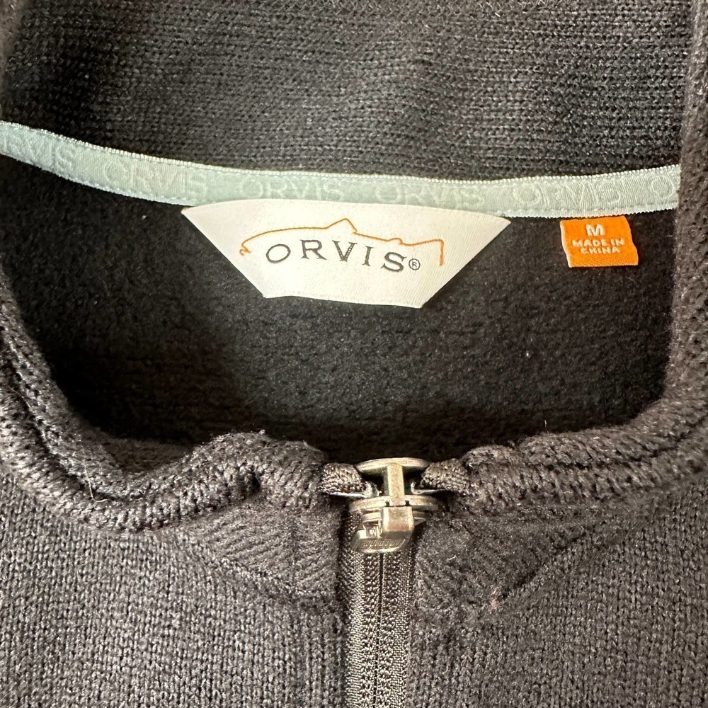 Orvis | Women’s Black Fleece Pullover Jacket, Size M - Picture 4 of 9